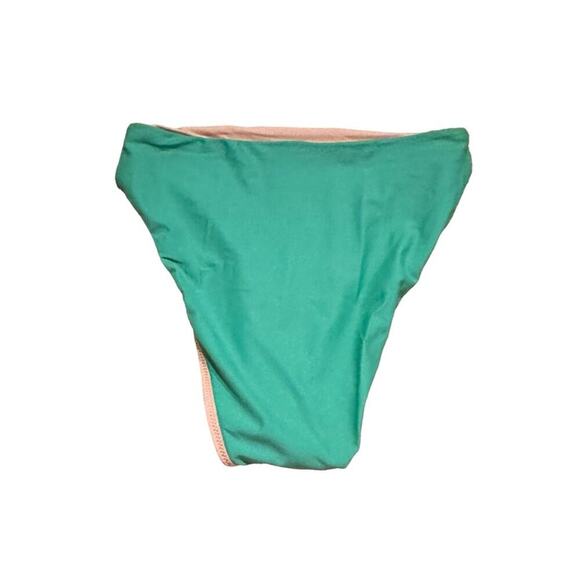 J. Crew High-Rise Bikini Swim Bottom in Teal Sz S NEW - Picture 2 of 6